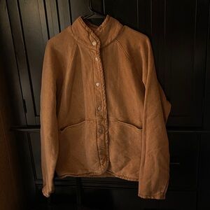 Sweatshirt jacket. Size 1 which I’m assuming is xs. Mustard in color but darker